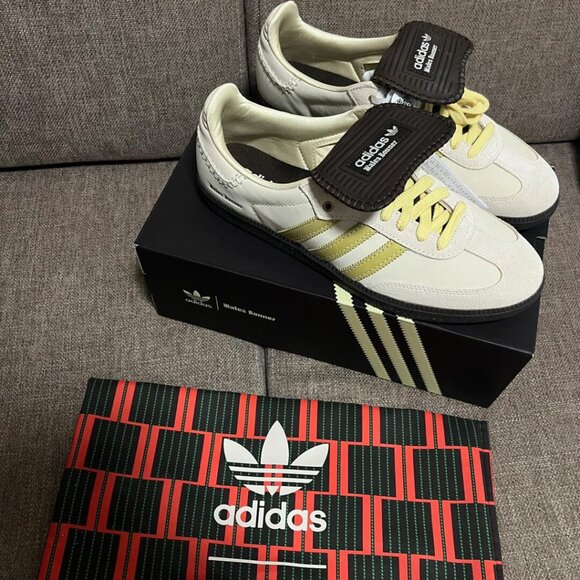 🔥🔥Adidas Samba Wales Bonner Brown Cream Yellow - Picture 1 of 6